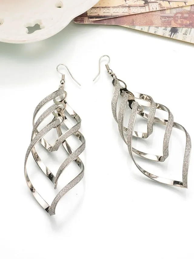 1 Pair Drop Earrings For Women's Street Date Alloy Classic Fashion