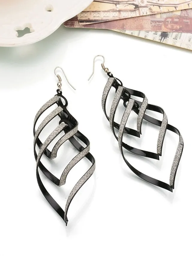 1 Pair Drop Earrings For Women's Street Date Alloy Classic Fashion