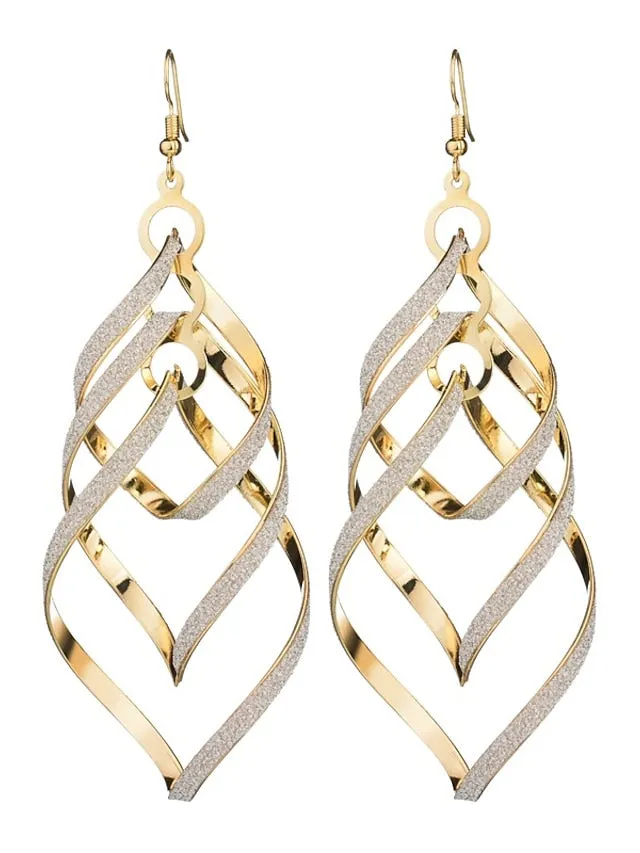 1 Pair Drop Earrings For Women's Street Date Alloy Classic Fashion