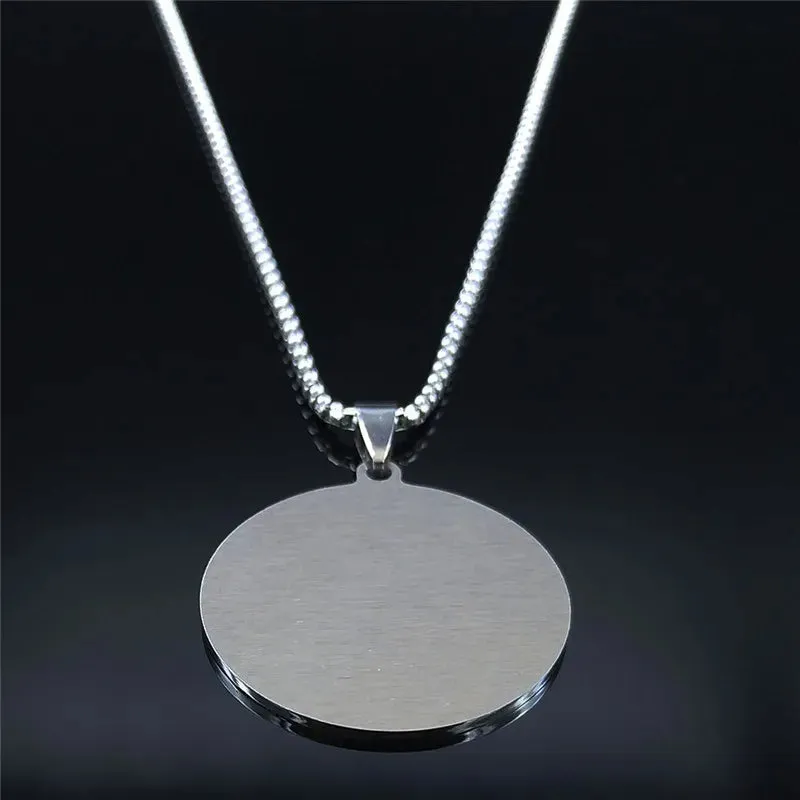 12 Zodiac Sign Constellations Astrology Stainless Steel Necklace for Women