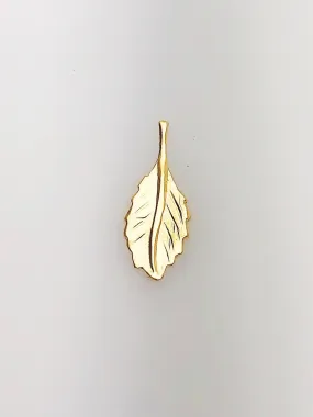 14K Gold Fill Feather Charm, 7.0x18.3mm, Made in USA - 68