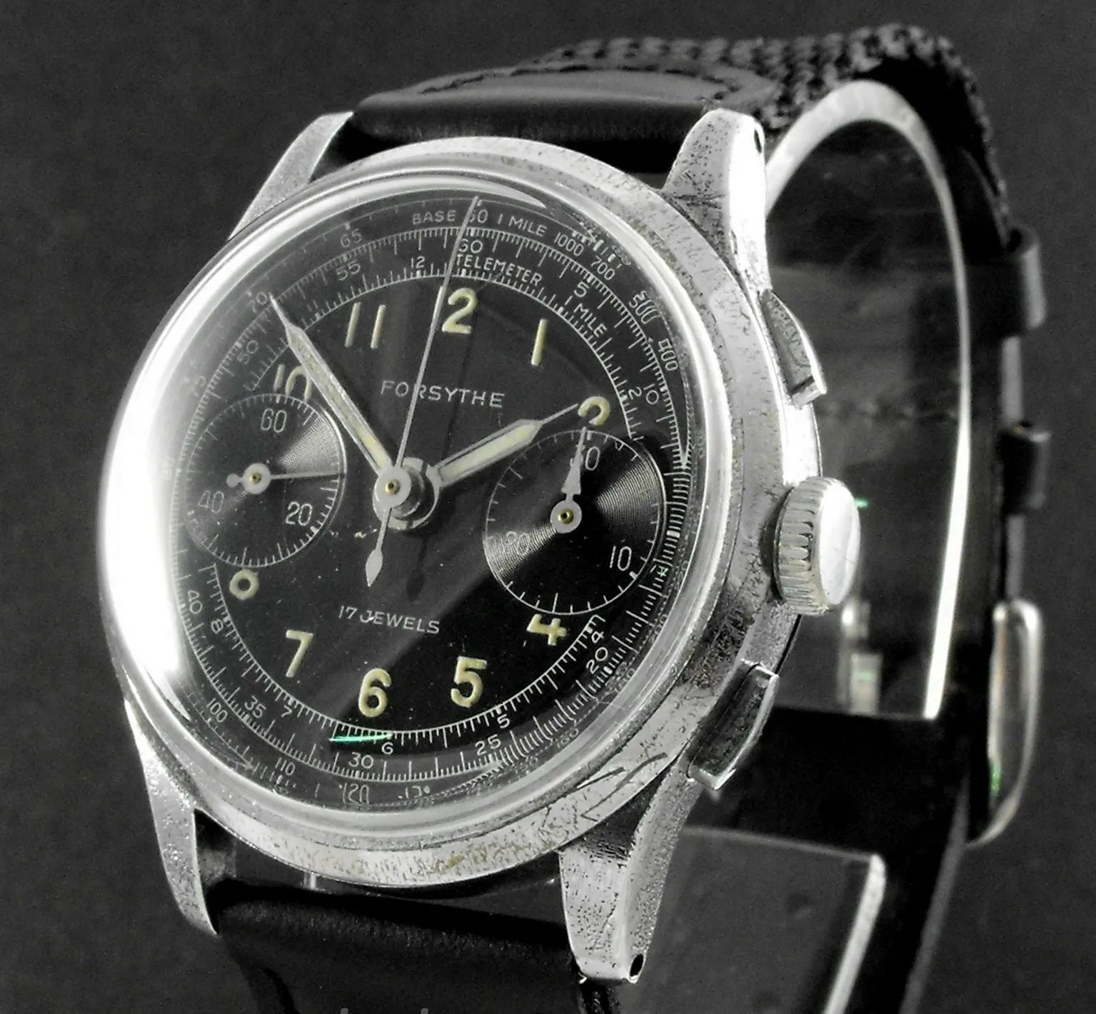 1950's Vintage Forsythe Swiss Chronograph Watch LANDERON 48