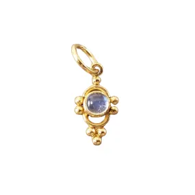 925 Gold Rainbow Moonstone Vermeil Pendant