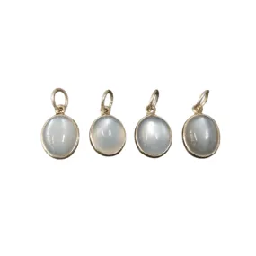 925 Silver Milky Moonstone Pendant