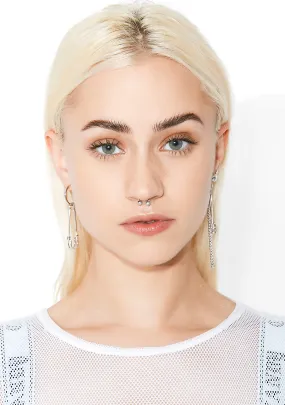Against The Grain Safety Pin Earrings