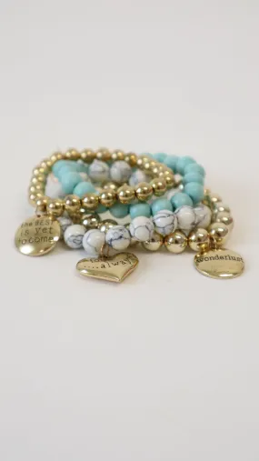 Always Stack Bracelet in Turquoise Multi