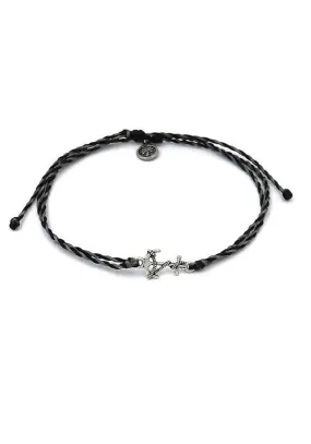 Anchor Wax Cord Anklet
