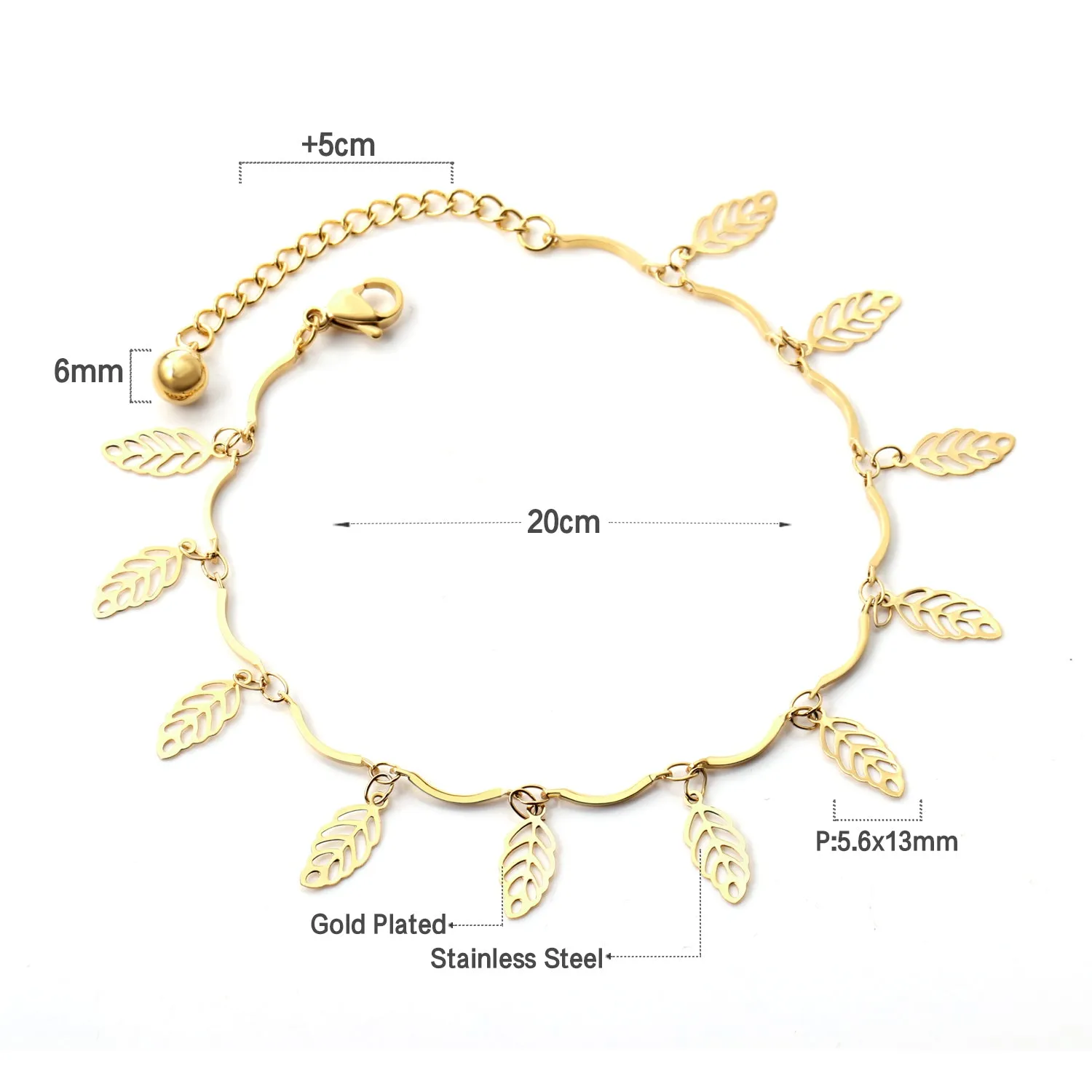 Ankle Bracelet Women Accessories Stainless Steel Link Chains Anklets