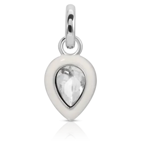 April Diamond Birthstone Charm - Pear