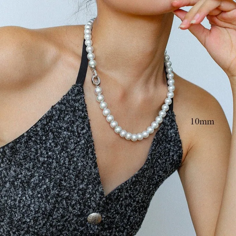 Artificial Australian White Pearl Necklace