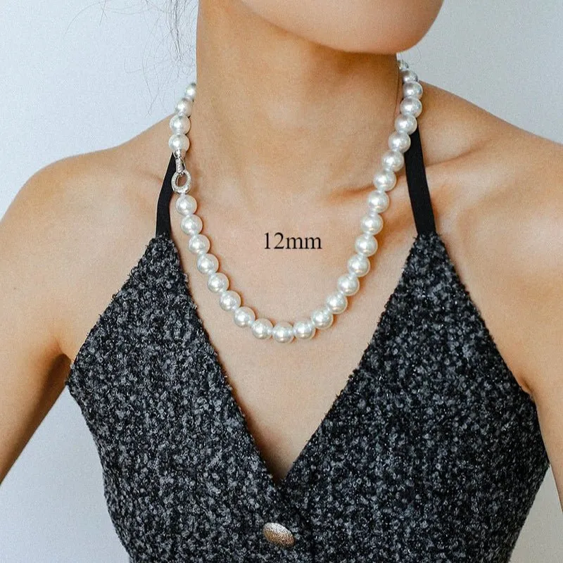 Artificial Australian White Pearl Necklace