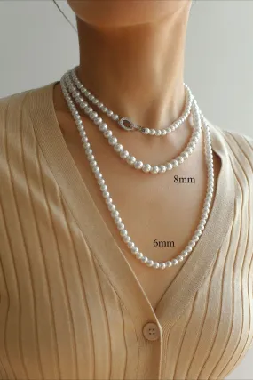 Artificial Australian White Pearl Necklace