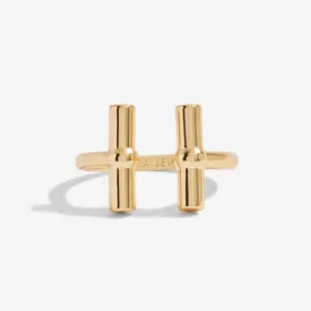 Aura Gold Bar Gold Ring 6302