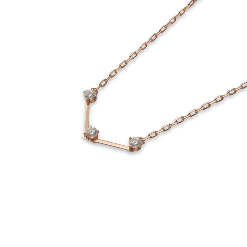 Bar with Clear crystal Necklace