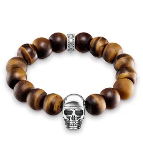 Bracelet "Power Bracelet Brown Skull"