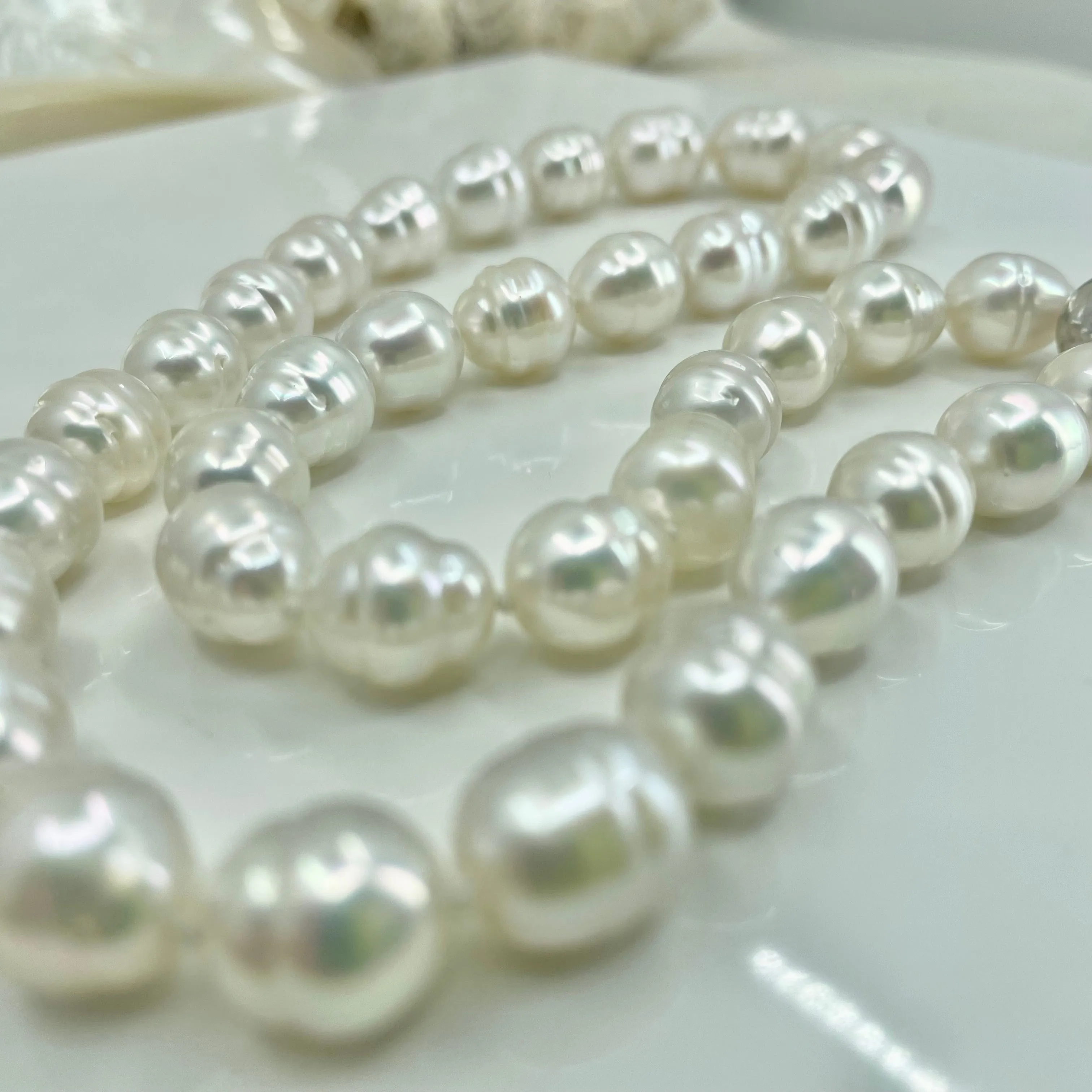 Broome Circle Pearl Sterling Silver Ball Clasp Strand