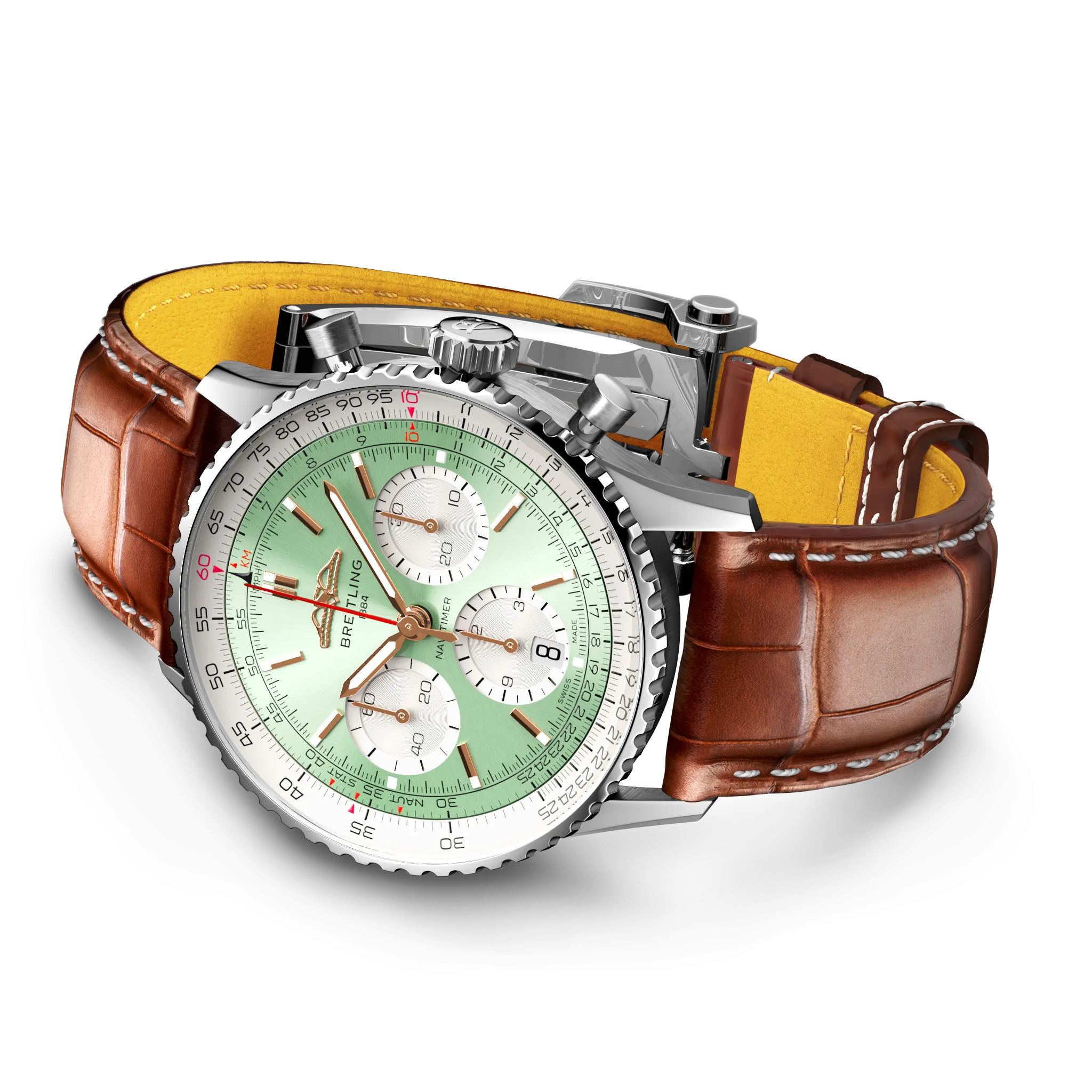 BRT Watch Navitimer B1 Chronograph 41 Brown Croc