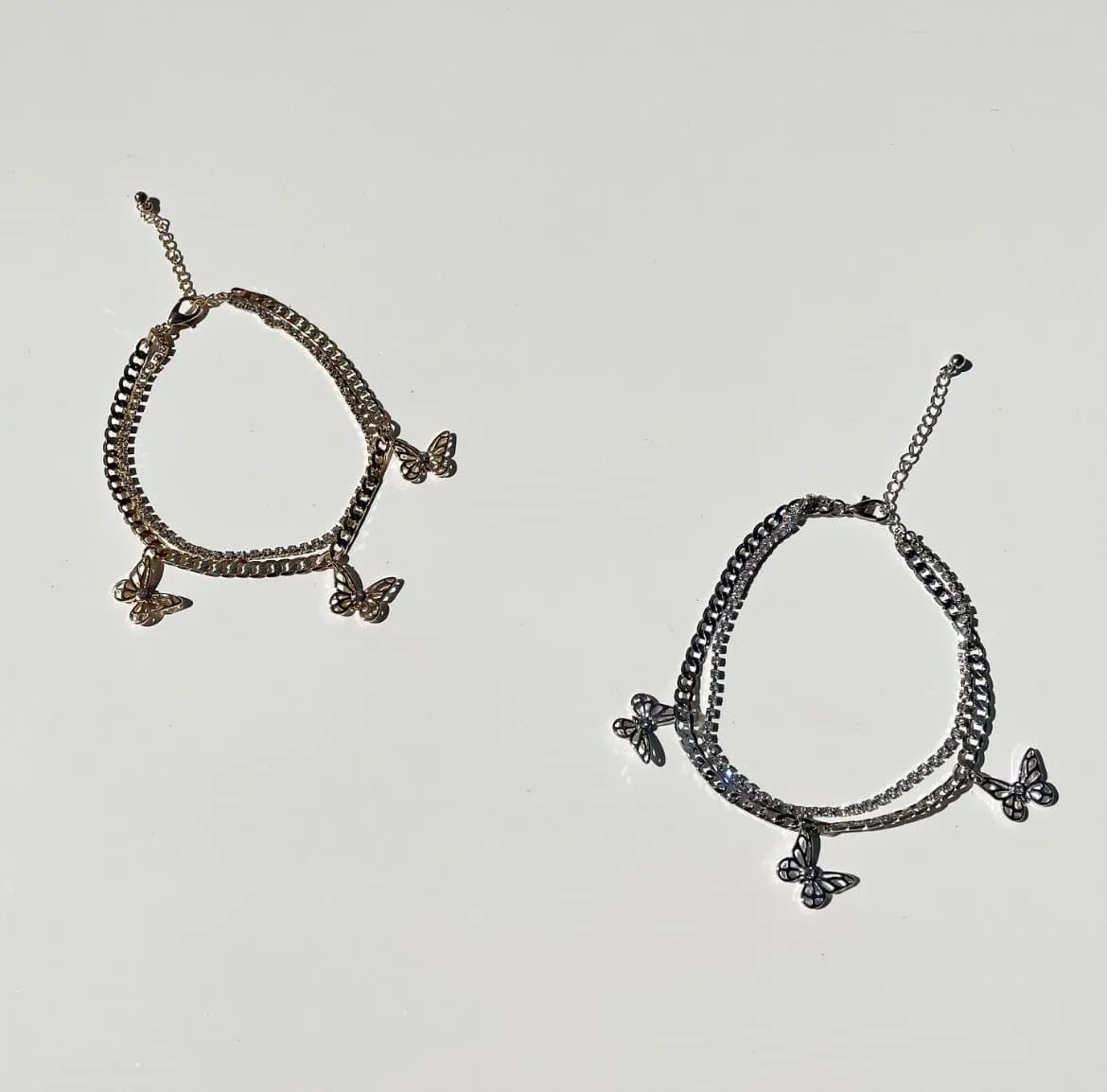 Butterfly Bling Anklet