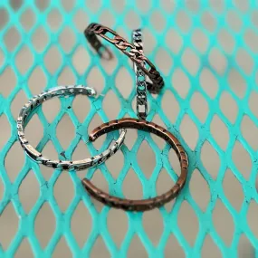 Chained to Hoop Earrings- 2 Colors