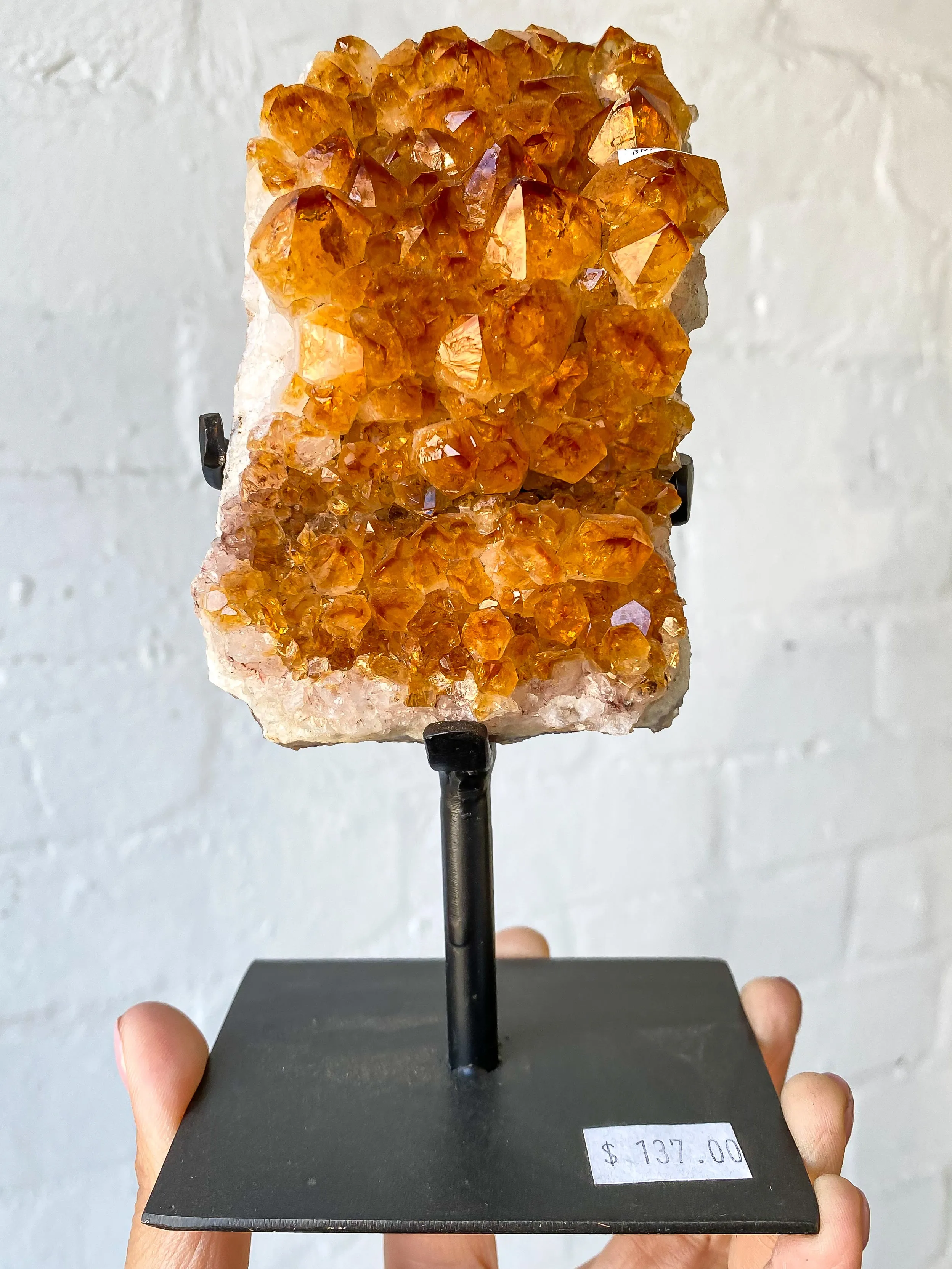 Citrine Cluster On Stand C28