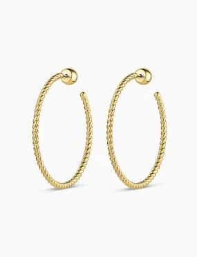 Crew Large Hoops, Gold