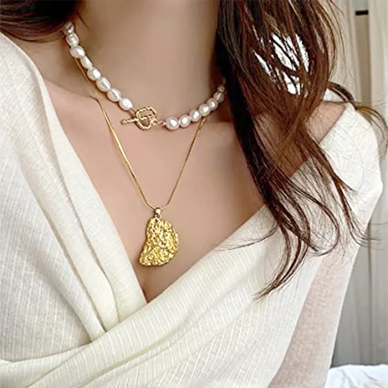 Cultured Pearl Choker 7-8.5mm Handpicked Pearls Strand Necklace for Women