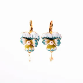 Fashion accessories oil phalaenopsis flower women's sweet earrings