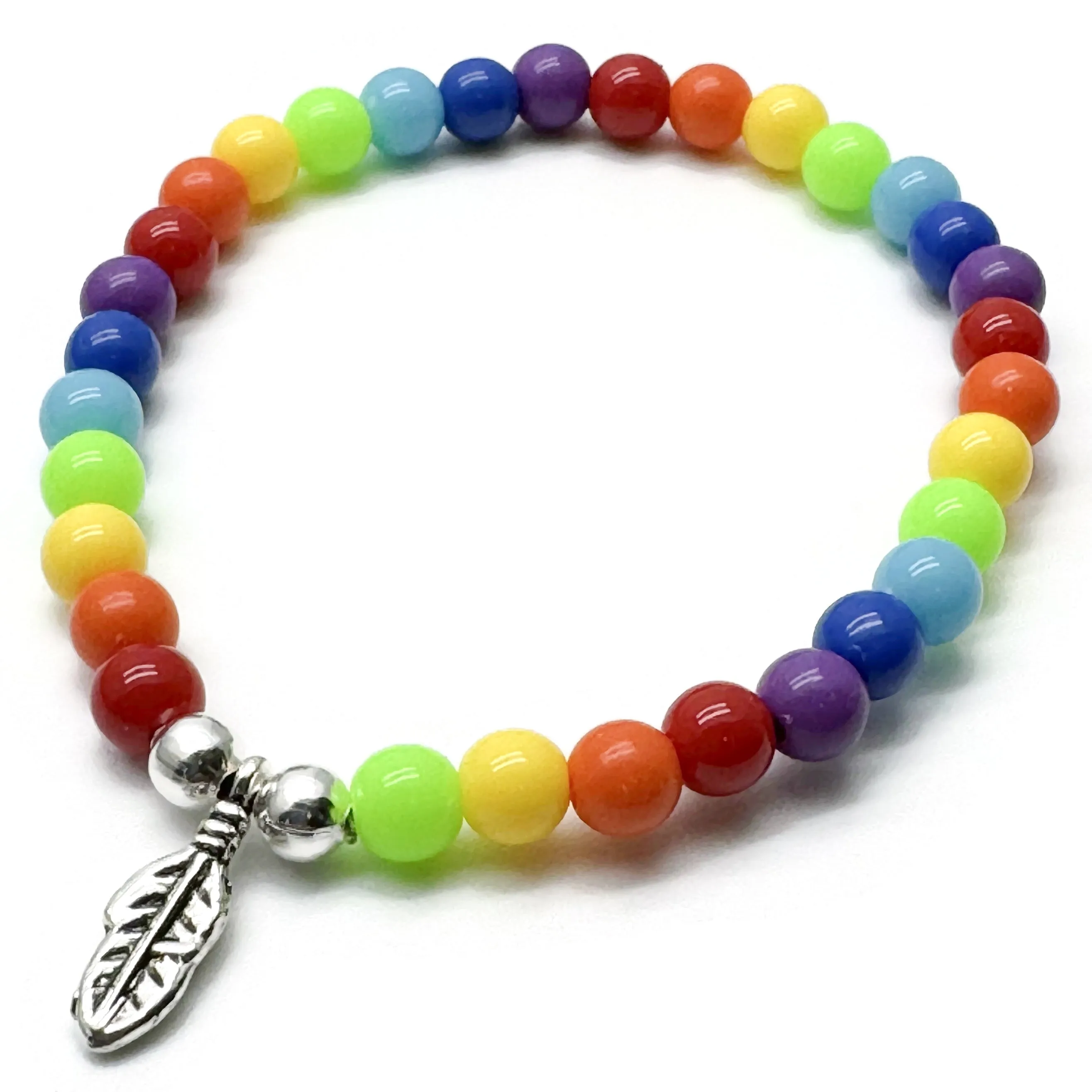 Feather Charm Bracelet