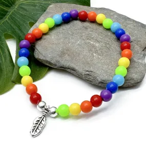 Feather Charm Bracelet