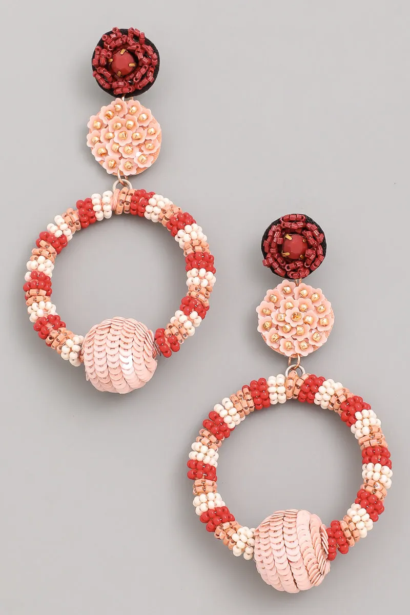 Garden Babe Beaded Dangle Earrings