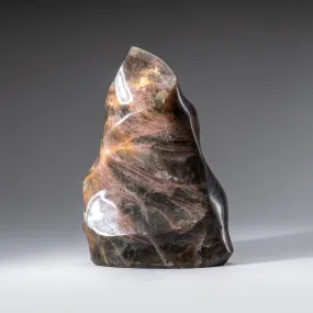 Genuine Polished Black Moonstone Flame Freeform (2.2 lbs)