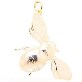 Gold Large Bumble Bee Charm