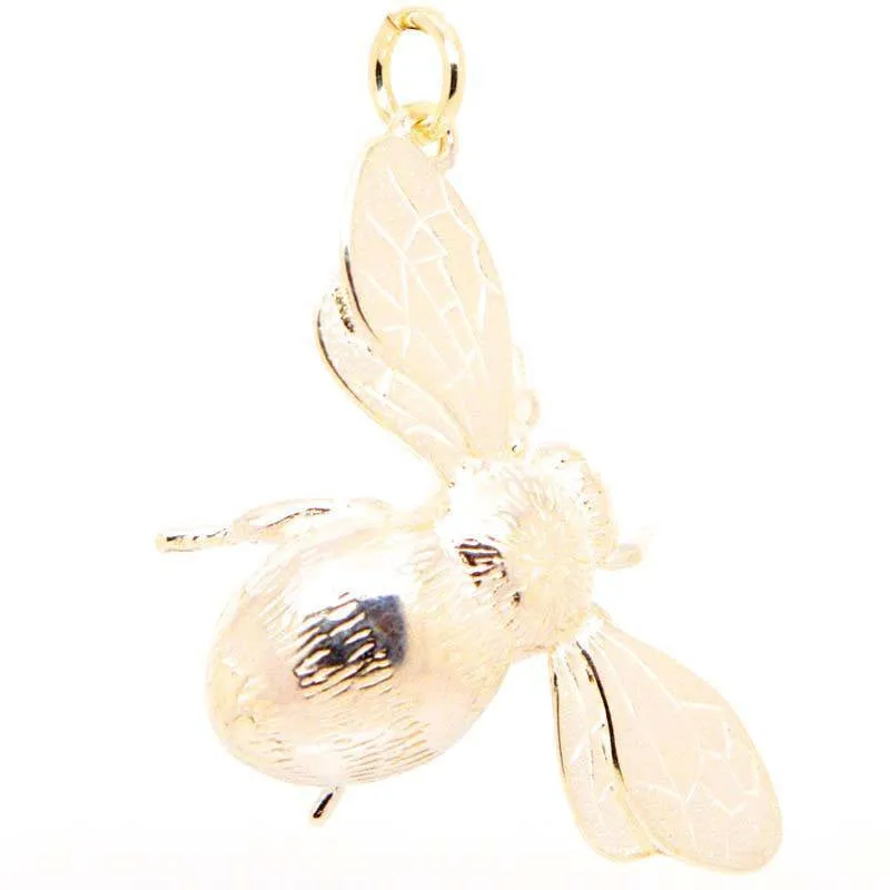Gold Large Bumble Bee Charm