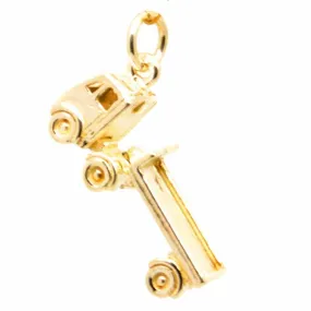 Gold Lorry Truck Charm