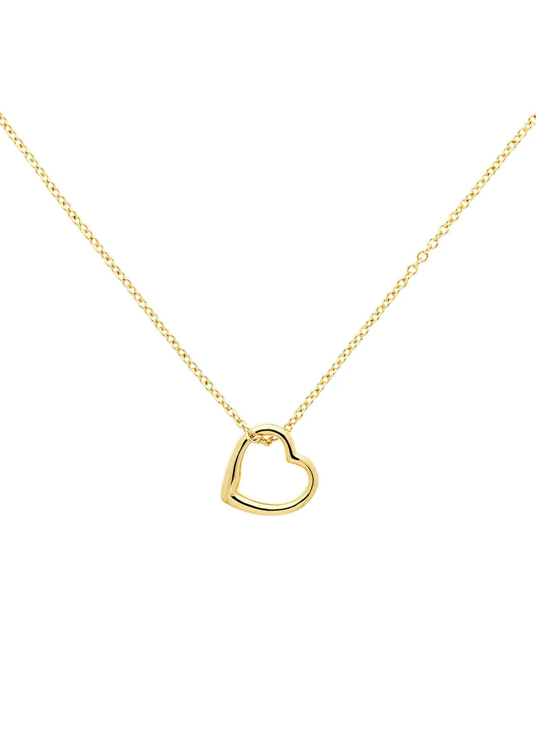Gold Mini Heart Pendant Necklace