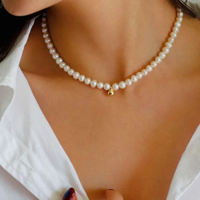 Golden Beans Freshwater Pearl Necklace