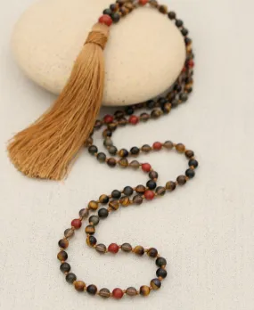Grounded Strength Gemstone Energy Mala