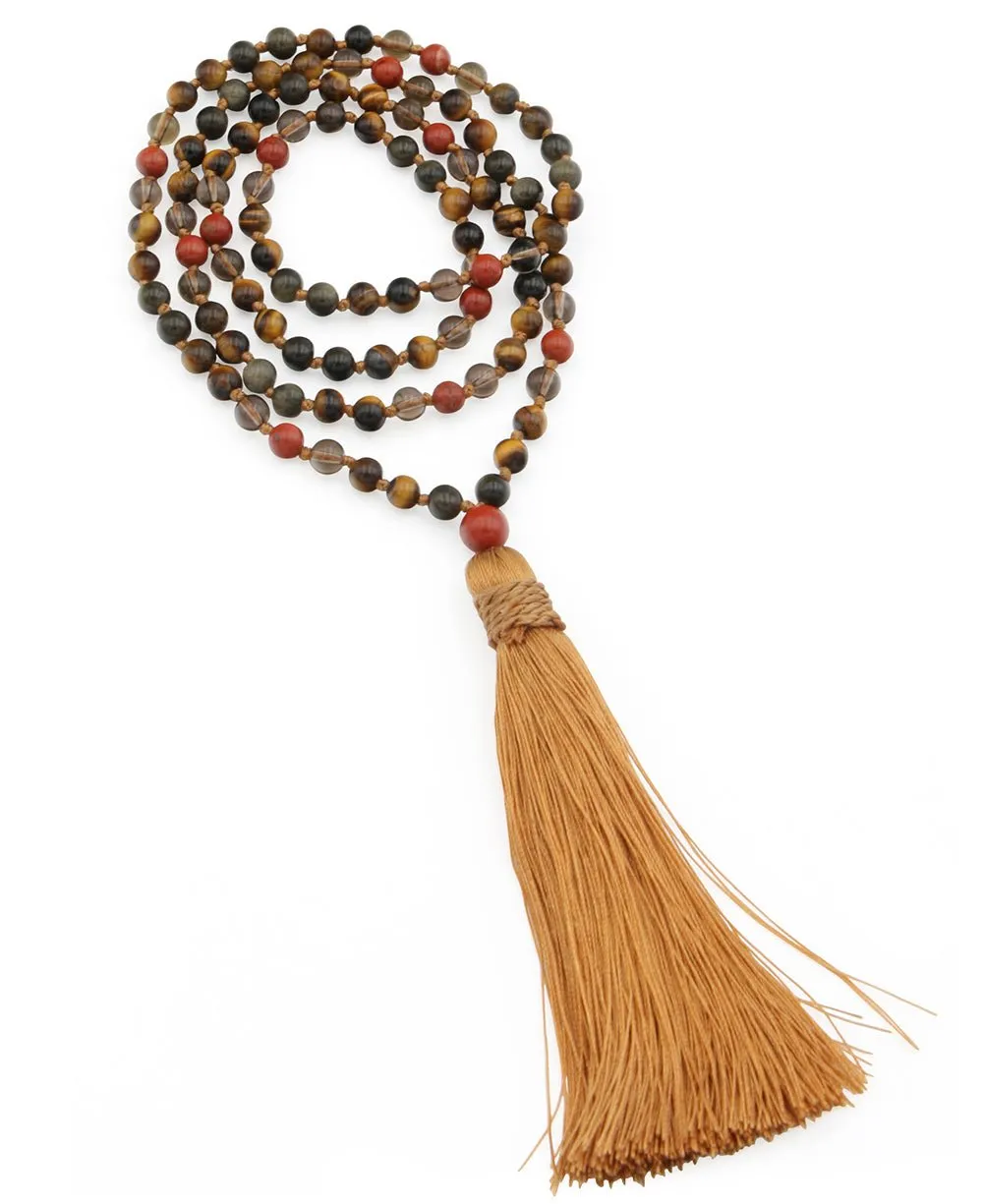 Grounded Strength Gemstone Energy Mala