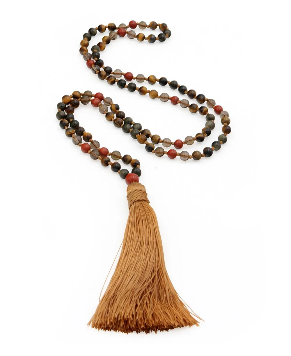 Grounded Strength Gemstone Energy Mala