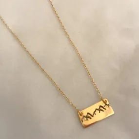 Hand stamped Mountain Bar