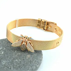 Honey Bee Styled Rose Gold Bracelet JLTB0592