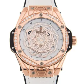 Hublot Big Bang Sang Bleu Automatic White Dial Ladies Watch 465.OS.2028.VR.1204.MXM19
