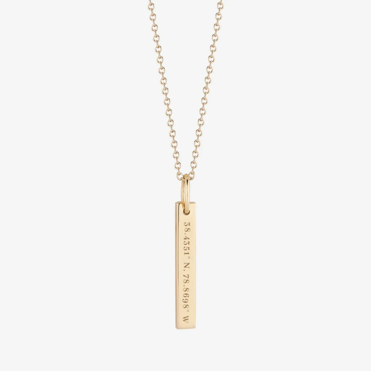 JMU Campus Coordinates Necklace
