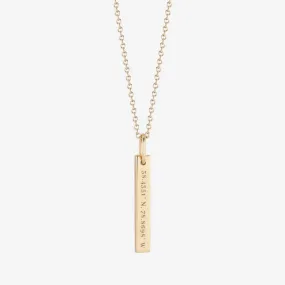 JMU Campus Coordinates Necklace