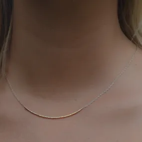 LATERAL FORGED BAR NECKLACE