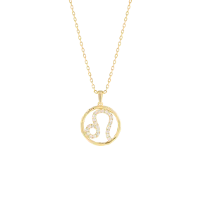 Leo medallion pendant necklace