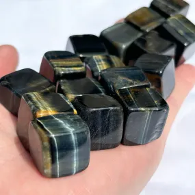 Mini Blue Tiger’s Eye Cube