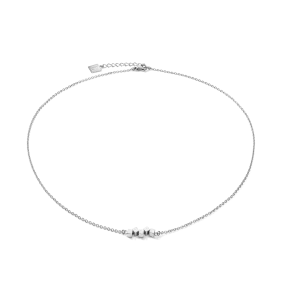 Necklace Dancing GeoCUBE® small stainless steel silver