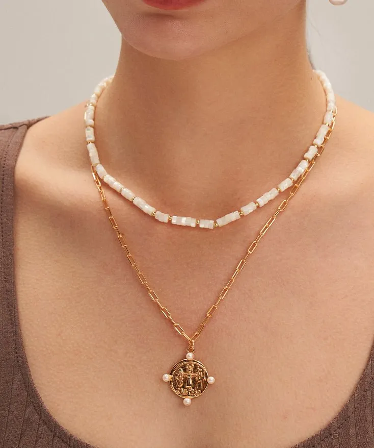Ocean Gemstone Beaded Necklace