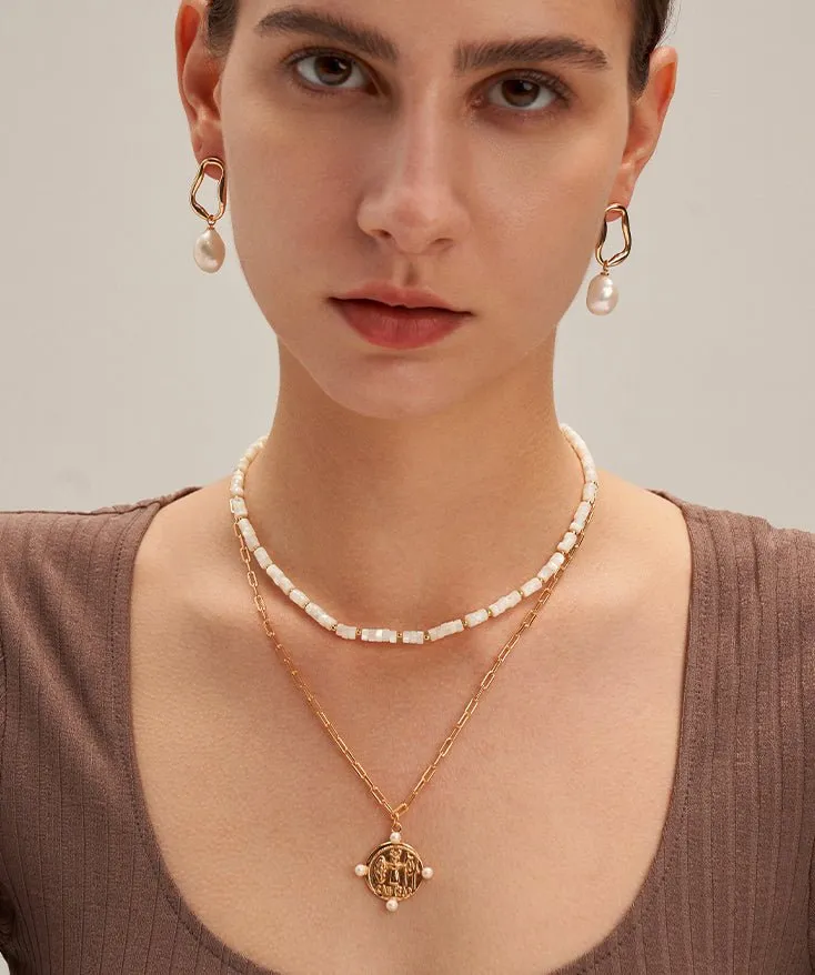 Ocean Gemstone Beaded Necklace